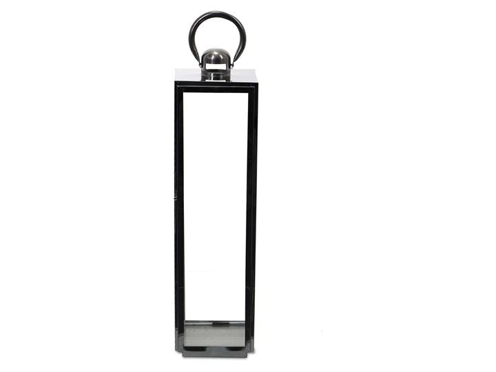 LATARNIA CHROMOWANA METALOWA SREBRNA 70CM Świeca Lampion Kategoria Świeczniki i świece
