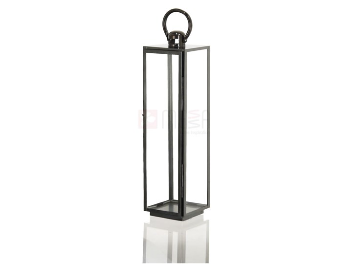 LATARNIA CHROMOWANA METALOWA SREBRNA 70CM Świeca Lampion Kategoria Świeczniki i świece Kolor Srebrny