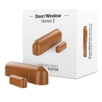 Fibaro Door/Window Sensor - Czujnik zbliżeniowy otwarcia drzwi i okien - Jasny brąz