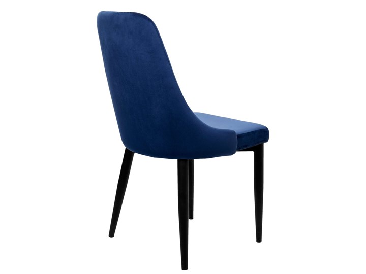 Krzesło welurowe LORIENT VELVET granatowe Krzesło inspirowane Wysokość 89 cm Wysokość 41 cm Tapicerowane Tkanina Metal Głębokość 45 cm Tworzywo sztuczne Wysokość 46 cm Szerokość 32 cm Styl Industrialny