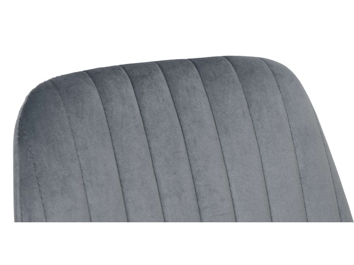 Krzesło welurowe LORIENT VELVET grafitowe Wysokość 41 cm Metal Tapicerowane Krzesło inspirowane Tworzywo sztuczne Głębokość 45 cm Wysokość 89 cm Tkanina Wysokość 46 cm Szerokość 32 cm Kolor Szary