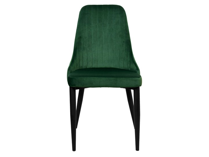 Krzesło welurowe LORIENT VELVET ciemno-zielone Szerokość 32 cm Wysokość 41 cm Krzesło inspirowane Wysokość 46 cm Tkanina Styl Glamour Tapicerowane Metal Głębokość 45 cm Tworzywo sztuczne Wysokość 89 cm Styl Nowoczesny