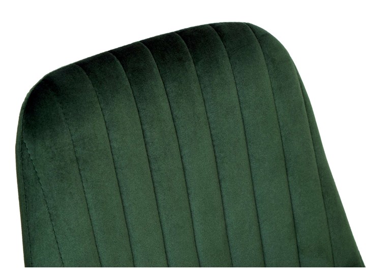 Krzesło welurowe LORIENT VELVET ciemno-zielone Tkanina Pomieszczenie Jadalnia Krzesło inspirowane Tapicerowane Wysokość 46 cm Głębokość 45 cm Wysokość 41 cm Metal Tworzywo sztuczne Szerokość 32 cm Wysokość 89 cm Styl Glamour