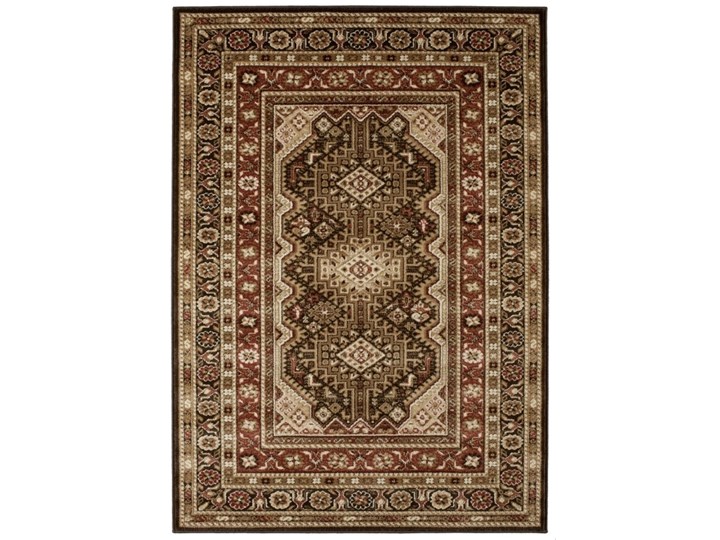 Remo Ciemny Brąz - 1.70 x 2.40 m Syntetyk Prostokątny 70x240 cm Polipropylen Dywany Wzór Orientalny