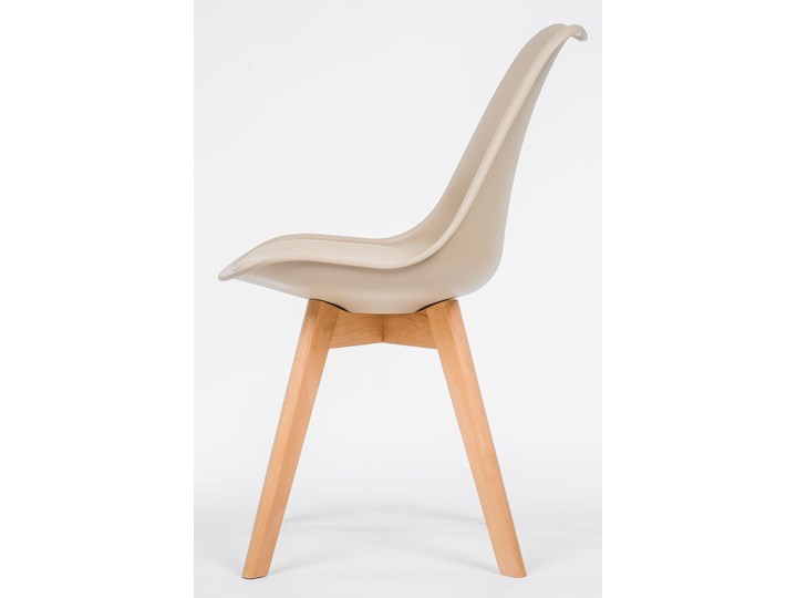 NOWOCZESNE KRZESŁO 53E-7 BEŻ Tworzywo sztuczne Wysokość 84 cm Drewno Styl Nowoczesny Kategoria Krzesła kuchenne