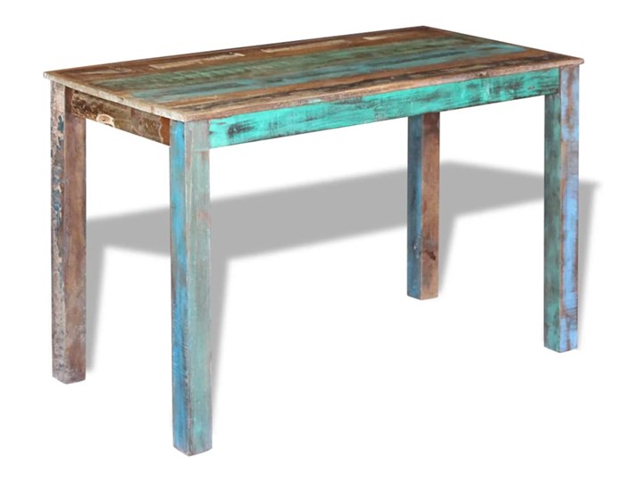 vidaXL Stół do jadalni z drewna odzyskanego, 115x60x76 cm Drewno Pomieszczenie Stoły do kuchni