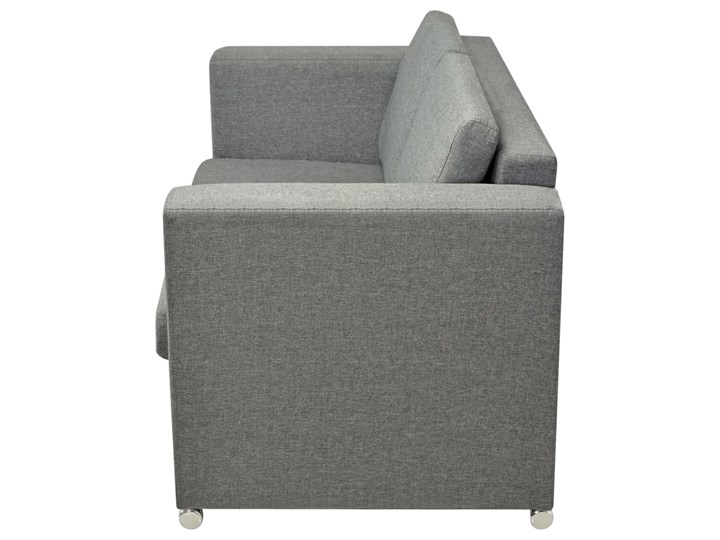 vidaXL 2 osobowa sofa tapicerowana jasnoszara Szerokość 137 cm Kategoria Sofy i kanapy Głębokość 73 cm Głębokość 103 cm Stała konstrukcja Typ Gładkie