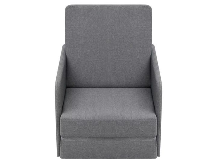 vidaXL Rozkładany fotel, jasnoszary, tkanina Fotel rozkładany Styl Nowoczesny Szerokość 60 cm Kategoria Fotele do salonu