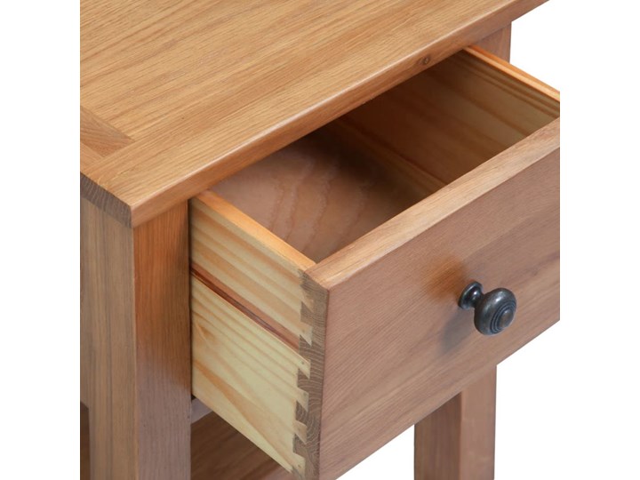 vidaXL Szafka nocna, 36x30x47 cm, lite drewno dębowe Płyta laminowana Płyta MDF Szerokość 36 cm Uniwersalne Nocne Głębokość 30 cm Typ Nocne