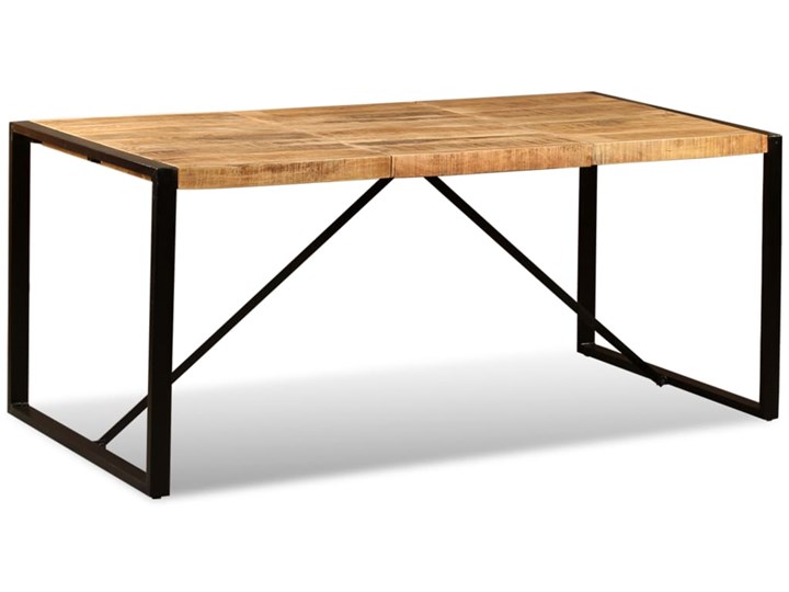 vidaXL Stół jadalniany, surowe drewno mango, 180 cm Wysokość 76 cm Stal Liczba miejsc Do 8 osób