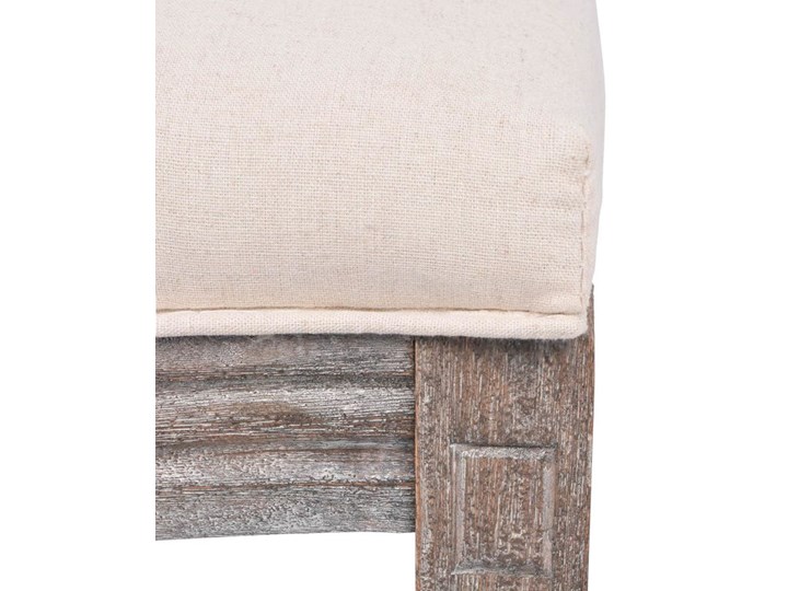 vidaXL Krzesła stołowe, 4 szt., kremowe, tkanina Tapicerowane Krzesło inspirowane Wysokość 53 cm Drewno Głębokość 42 cm Szerokość 50 cm Wysokość 96 cm Pomieszczenie Jadalnia