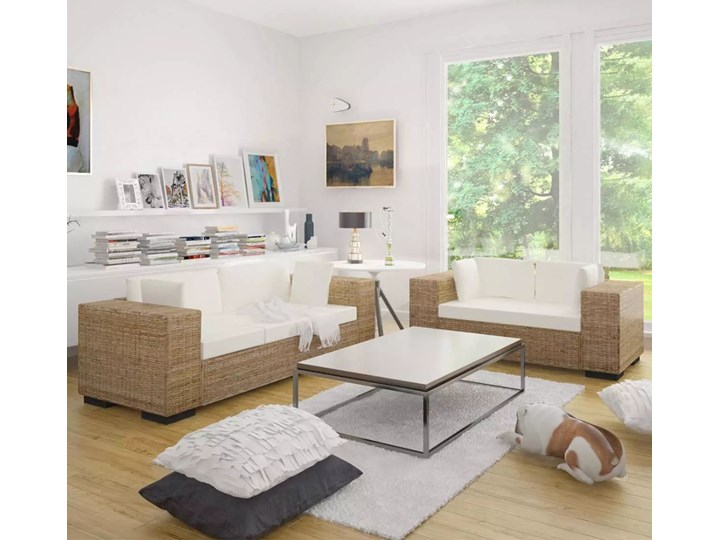 vidaXL Zestaw kanap ogrodowych 2+3, rattan Sofa Kategoria Sofy ogrodowe