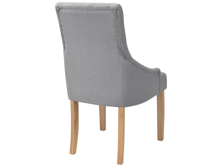 vidaXL Krzesła do jadalni, 4 szt., jasnoszare, tkanina Drewno Wysokość 96 cm Wysokość 95,5 cm Głębokość 60 cm Szerokość 52 cm Wysokość siedziska 50,5 cm