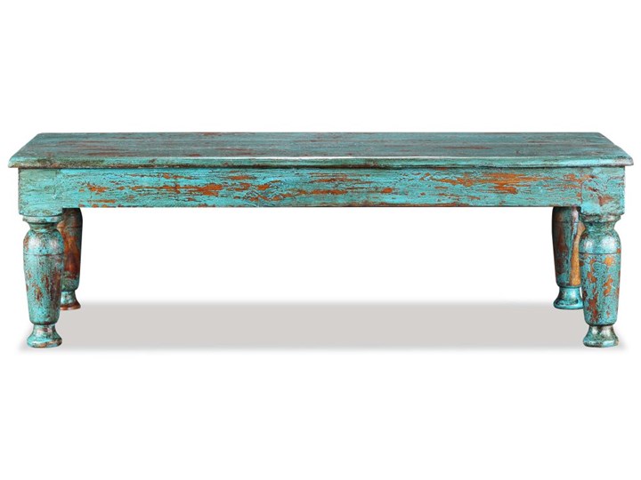 vidaXL Stolik kawowy, lite drewno z odzysku, 110x60x34 cm Rozmiar blatu 60x110 cm
