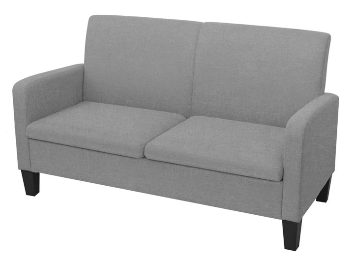 vidaXL Kanapa 2-osobowa, jasnoszara, 135 x 65 x 76 cm Głębokość 65 cm Wielkość Dwuosobowa Stała konstrukcja Szerokość 135 cm Powierzchnia spania
