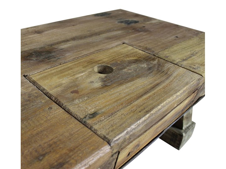 vidaXL Stolik kawowy z litego drewna z odzysku, 90x50x35 cm Metal Drewno Styl Vintage