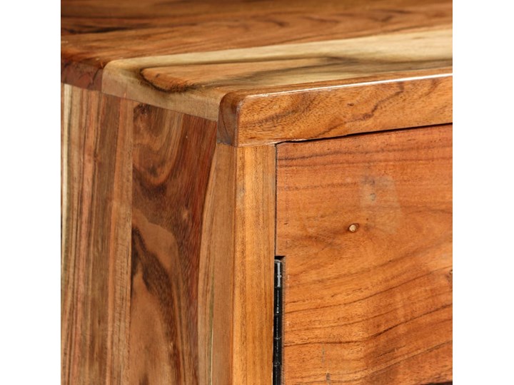 vidaXL Komoda z litego drewna z rzeźbionymi drzwiami, 160x40x75 cm Głębokość 40 cm Szerokość 160 cm Drewno Styl Rustykalny Kategoria Komody