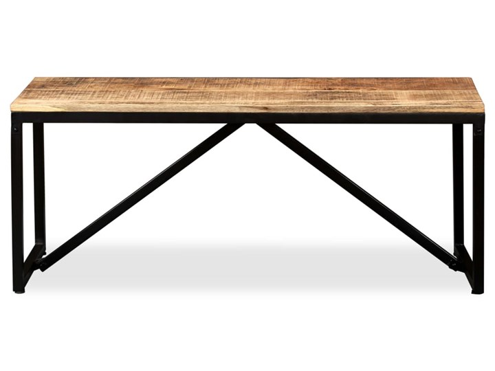 vidaXL Ławka z drewna mango, 110x35x45 cm Materiał nóżek Drewno Tradycyjna Kategoria Ławki do salonu