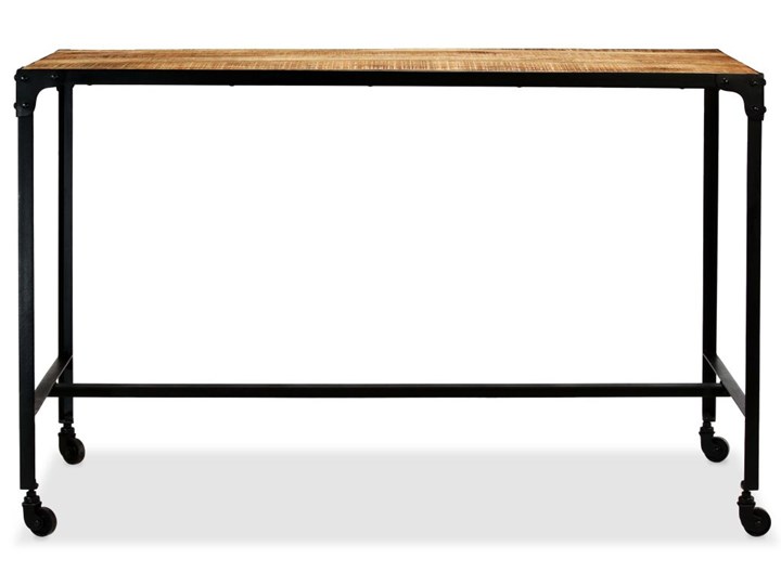 vidaXL Stół jadalniany, lite drewno mango i stal, 120x60x76 cm Liczba miejsc Do 4 osób Styl Vintage