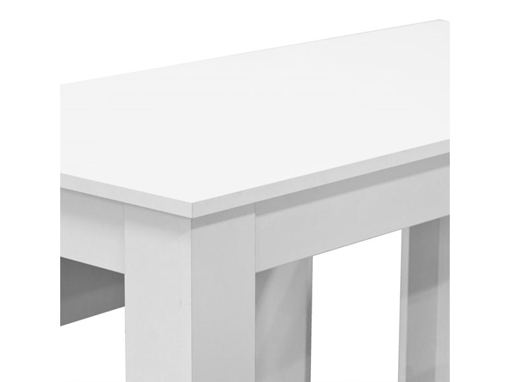 vidaXL 3-częściowy zestaw do jadalni, płyta wiórowa, biały Liczba krzeseł 2 krzesła Pomieszczenie Jadalnia