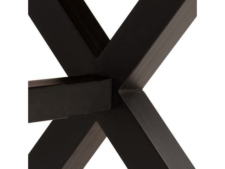 vidaXL Stół do jadalni z drewna akacjowego i mango, 180x90x76 cm Stal Drewno Szerokość(n) 90 cm