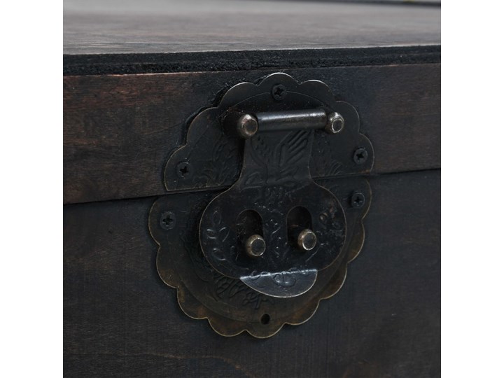 vidaXL Stolik kawowy w stylu vintage z litego drewna, 120x55x35 cm Zestaw stolików Kategoria Stoliki i ławy Skrzynia Drewno Metal Rozmiar blatu 55x120 cm