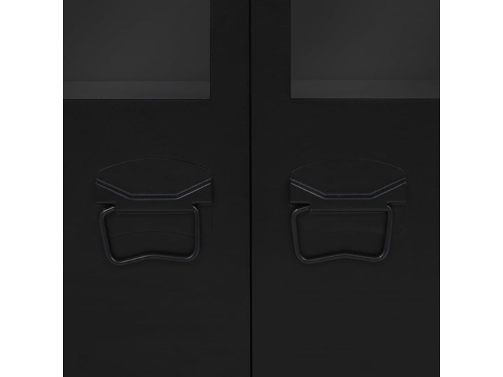 vidaXL Metalowa szafka w industrialnym stylu, 120 x 35 x 70 cm, czarna Z szafkami Głębokość 35 cm Szerokość 120 cm Kategoria Komody