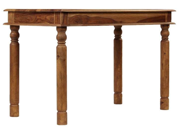 vidaXL Stół do jadalni z litego drewna sheesham, 120 x 60 x 77 cm Drewno Średnica Kolor Brązowy