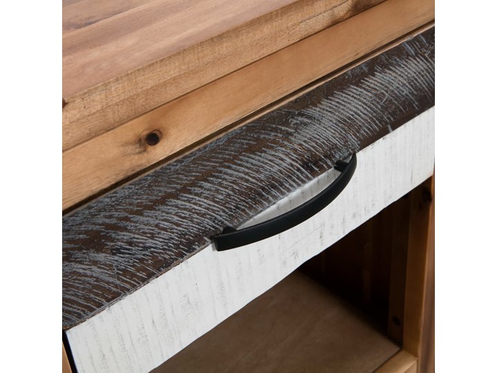 vidaXL Szafki nocne z litego drewna akacjowego, 2 szt., 40x30x48 cm Płyta MDF Drewno Płyta laminowana Szerokość 40 cm Na zdjęcia Głębokość 30 cm Kategoria Szafki i regały