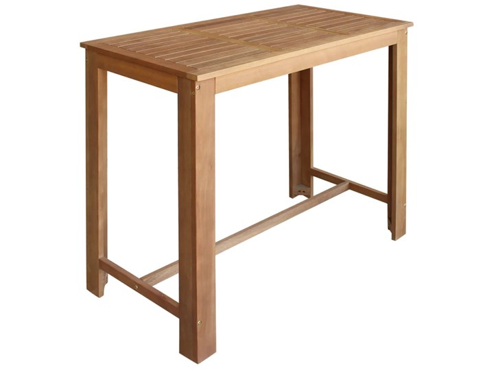 vidaXL Stolik i krzesła barowe, 5 elementów, lite drewno akacjowe Liczba krzeseł 5 krzeseł