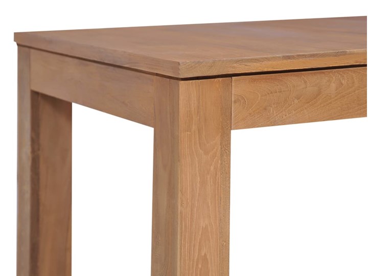 vidaXL Stół z drewna tekowego, naturalne wykończenie, 180x90x76 cm Drewno Rozkładanie Szerokość(n) 90 cm