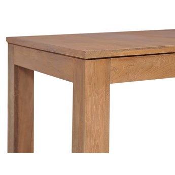vidaXL Stół z drewna tekowego, naturalne wykończenie, 140x70x76 cm