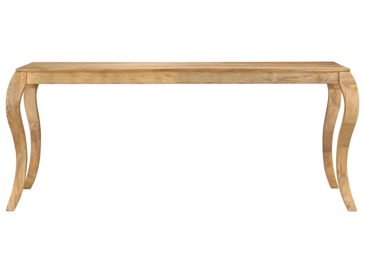 vidaXL Stół do jadalni z litego drewna mango, 180 x 90 x 76 cm Drewno Kategoria Stoły kuchenne Kolor Beżowy