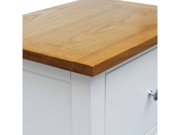 vidaXL Wysoka komoda, 45x32x115 cm, lite drewno dębowe Sosna Pomieszczenie Sypialnia Szerokość 105 cm Głębokość 32 cm Szerokość 45 cm Z szufladami Kategoria Komody
