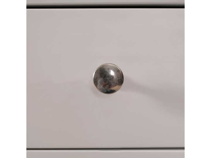 vidaXL Szafka, 110 x 33,5 x 70 cm, lite drewno dębowe Metal Pomieszczenie Przedpokój