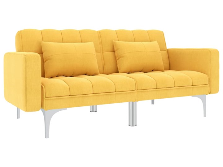 vidaXL Sofa rozkładana, żółta, tapicerowana tkaniną Głębokość 84 cm Wersalka Szerokość 175 cm Kategoria Sofy i kanapy