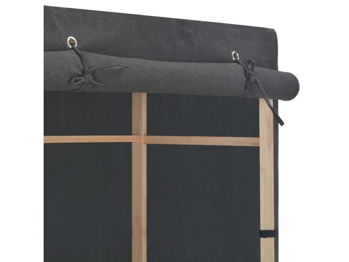 vidaXL 3-poziomowa szafa na ubrania, szara, 79x40x170 cm, tkanina Szerokość 79 cm Typ Gotowa Tworzywo sztuczne Drewno Głębokość 40 cm Pomieszczenie Garderoba