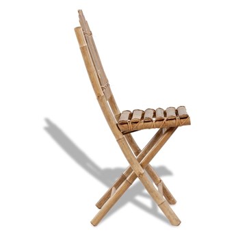 vidaXL Składane krzesła ogrodowe, 4 szt., bambusowe