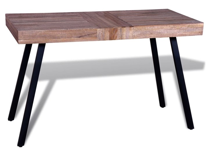 vidaXL Stół z odzyskanego drewna tekowego Rozkładanie Wysokość 76 cm Drewno Szerokość(n) 58 cm