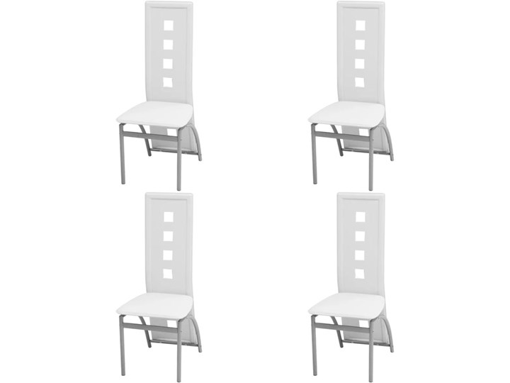 vidaXL Zestaw mebli do jadalni - 5 elementów Biały Liczba krzeseł 4 krzesła Liczba krzeseł 5 krzeseł
