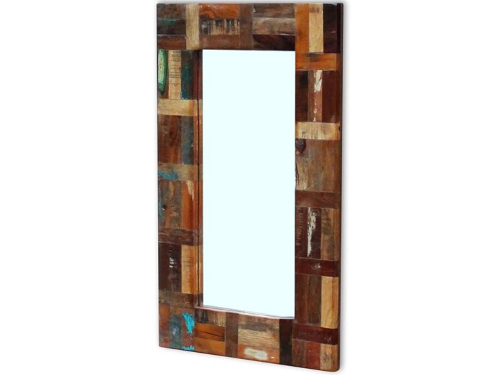 vidaXL Lustro z ramą z drewna odzyskanego, 80x50 cm Ścienne Styl Vintage Prostokątne Kategoria Lustra