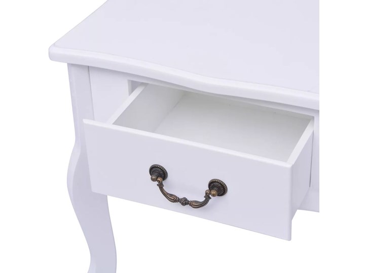 vidaXL Szafka nocna, 2 szt., MDF, biała Płyta MDF Płyta laminowana Kolor Biały Typ Nocne