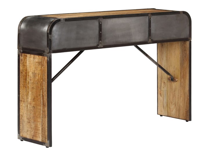 vidaXL Szafka, 120x30x75 cm, lite drewno mango Szerokość 120 cm Głębokość 30 cm Z szufladą Kolor Szary