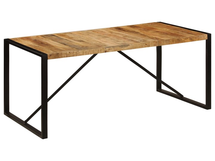 vidaXL Stół jadalniany, 180 x 90 x 75 cm, lite drewno mango Stal Kategoria Stoły kuchenne