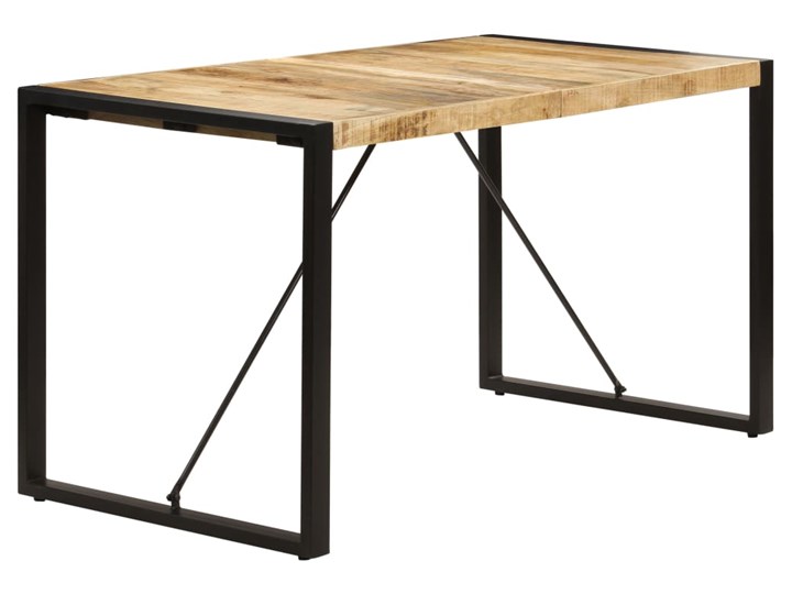 vidaXL Stół jadalniany, 140 x 70 x 75 cm, lite drewno mango Średnica Stal Długość(n) 140 cm