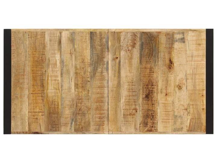 vidaXL Stół jadalniany, 140 x 70 x 75 cm, lite drewno mango Stal Długość(n) 140 cm