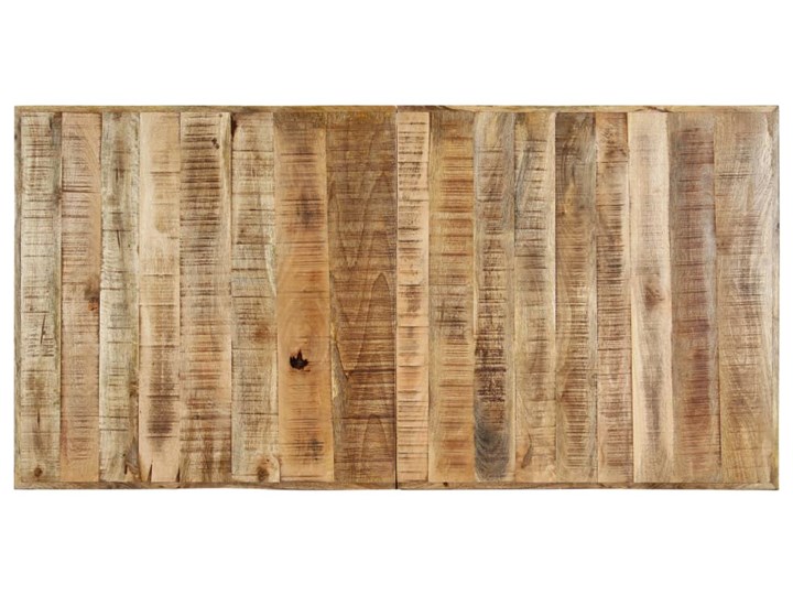 vidaXL Stół jadalniany, 160 x 80 x 75 cm, lite surowe drewno mango Stal Metal Pomieszczenie Stoły do kuchni