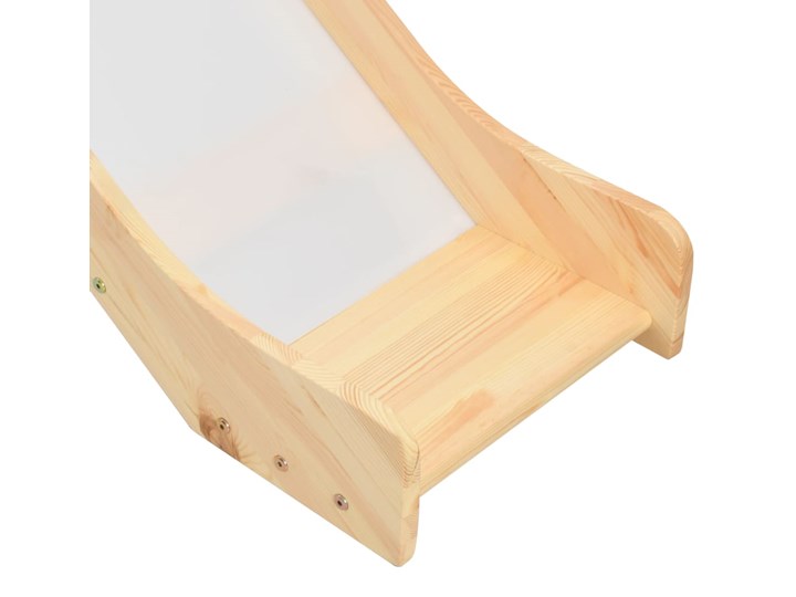 vidaXL Wysoka rama łóżka dziecięcego, zjeżdżalnia i drabinka, 97x208cm Łóżko na antresoli Kategoria Łóżka dla dzieci Łóżka piętrowe ze zjeżdżalnią Drewno Rozmiar materaca 90x200 cm