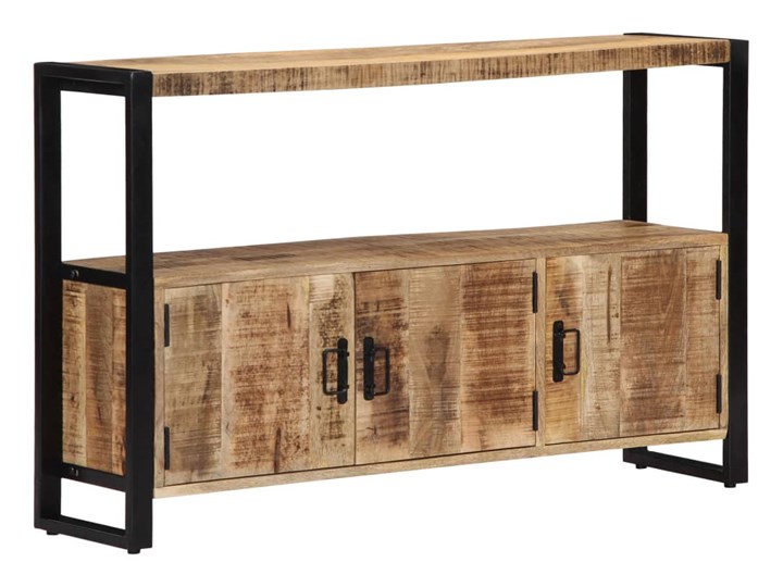 vidaXL Szafka boczna, 120x30x75 cm, lite drewno mango Szerokość 120 cm Metal Uniwersalne Głębokość 30 cm Styl Vintage Stojące Typ Stojące