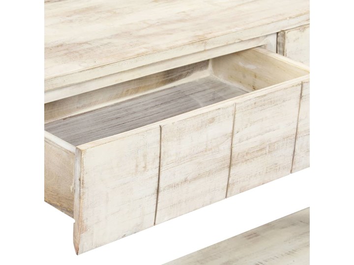 vidaXL Stolik konsola, 120 x 35 x 75 cm, lite drewno mango Głębokość 35 cm Styl Vintage Szerokość 120 cm Z półką Z szufladą Kategoria Konsole